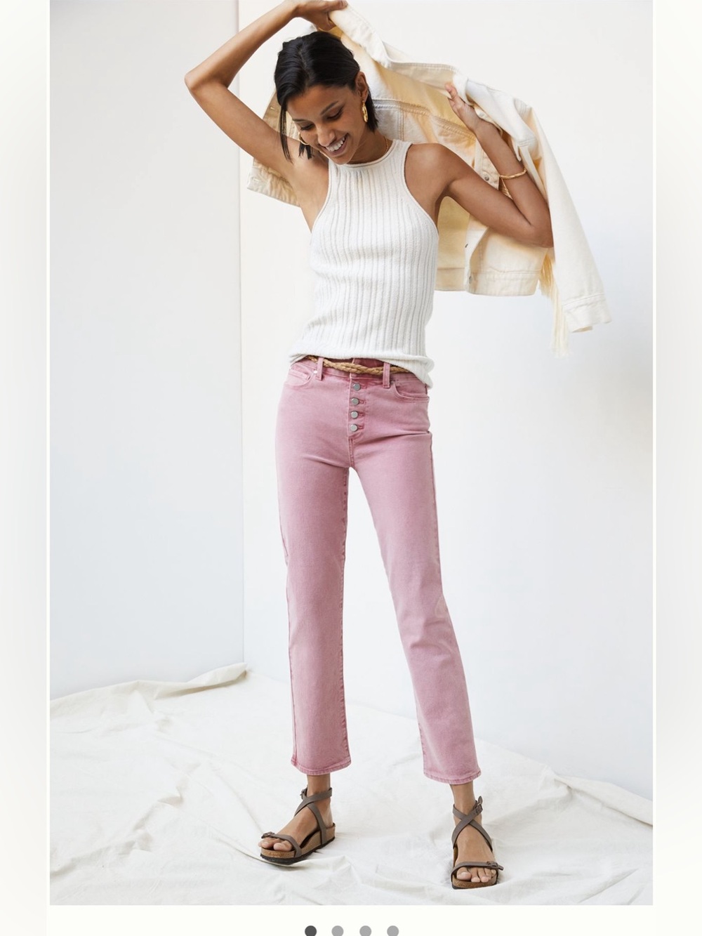 Paige Cindy Cropped Straight Jeans